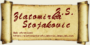 Zlatomirka Stojaković vizit kartica